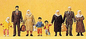Pedestrians -- Travelers, HO, Preiser Kg 10343