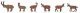 Ibexes and Chamois -- pkg(6), HO, Faller Gmbh 151913