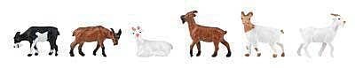 Goats -- pkg(6), HO, Faller Gmbh 151911