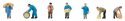 Shipping/Dock Workers -- pkg(7), N, Faller Gmbh 155613