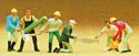 People Working -- Lumberjacks pkg(6), HO, Preiser Kg 10042