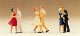 Couples Dancing -- 3 Couples, HO, Preiser Kg 10120