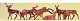 Animal Figures -- Stags & Does pkg(6), HO, Preiser Kg 10179