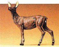 Wild Animal Figures, 1/24 - 1/25 Scale -- Cow Elk Standing, 1/25, Preiser Kg 47702