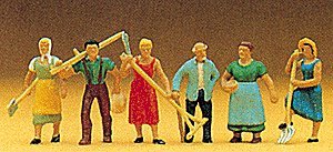 People Working -- Farm Workers 1, HO, Preiser Kg 10040