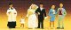 Wedding Participants -- Catholic pkg(6), HO, Preiser Kg 10058