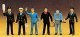 Railroad Personnel -- French Train Crewmen, HO, Preiser Kg 10086