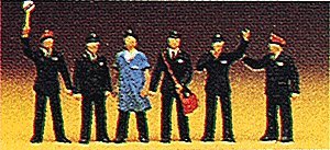 Railroad Personnel -- Swiss Railway Personnel, HO, Preiser Kg 10087