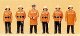 Firemen -- With Protective Clothing, HO, Preiser Kg 10214