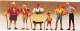 Pedestrians -- Alpine Family, HO, Preiser Kg 10280