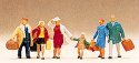 Passengers -- Travelers w/Luggage, HO, Preiser Kg 10281