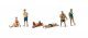 Beach Goers - Scenic Accents(R) -- pkg(4), HO, Woodland Scenics 1962
