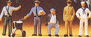 Working People -- Different Professions pkg(5), HO, Preiser Kg 10014