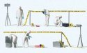 Crime Scene Investigation -- 5 Figures, Detail Accessories, HO, Preiser Kg 10800