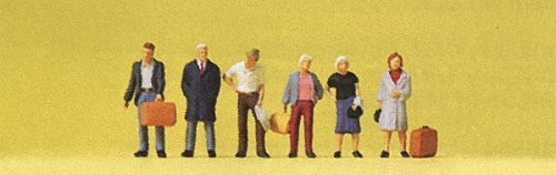 Pedestrians -- Standing Travellers, N, Preiser Kg 79187