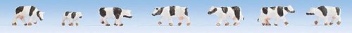 Cows -- Black, White pkg(7), Z, Noch Gmbh & Co 44250