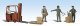 Scenic Accents(R) Figures -- Workers with Forklift, N, Woodland Scenics 2192