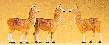 Animals -- Llamas pkg(3), HO, Preiser Kg 20389