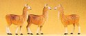 Animals -- Llamas pkg(3), HO, Preiser Kg 20389