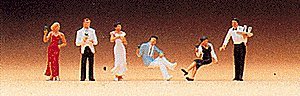 Party Guests & Waiter, N, Preiser Kg 79038