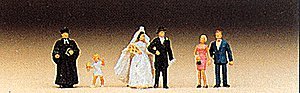 Wedding Group -- Protestant pkg(6), N, Preiser Kg 79057
