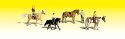 Horseback Riders - Scenic Accents(R) -- pkg(4), N, Woodland Scenics 2159