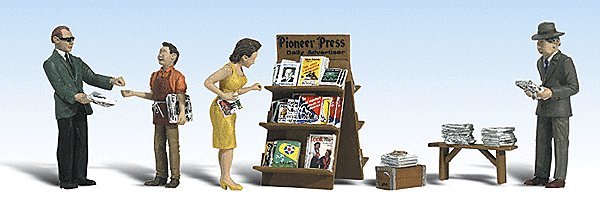 Scenic Accents(R) Figures -- Newsstand, N, Woodland Scenics 2191