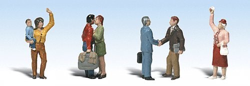 Scenic Accents(R) Figures -- Goodbye People 7/, N, Woodland Scenics 2193