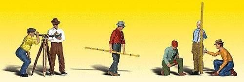 Scenic Accents(R) Figures -- Surveyors pkg(6), N, Woodland Scenics 2175