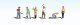 Scenic Accents(R) -- Track Workers pkg(6), HO, Woodland Scenics 1865