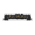 High-Capacity Cryogenic Tank Car - Ready to Run -- Canadian Liquid Air Co. (black, yellow), N, Broadway Limited Imports 8153