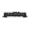 High-Capacity Cryogenic Tank Car - Ready to Run -- Canadian Liquid Air Co. (black, yellow), N, Broadway Limited Imports 8153
