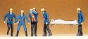 Firemen -- Set 3 pkg(6), HO, Preiser Kg 14202