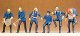Firemen -- Set 7 pkg(6), HO, Preiser Kg 14206