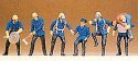 Firemen -- Set 7 pkg(6), HO, Preiser Kg 14206