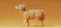 Domestic Animal Figures, 1/24 - 1/25 Scale -- Ram Bleating w/Mouth Open, 1/25, Preiser Kg 47056