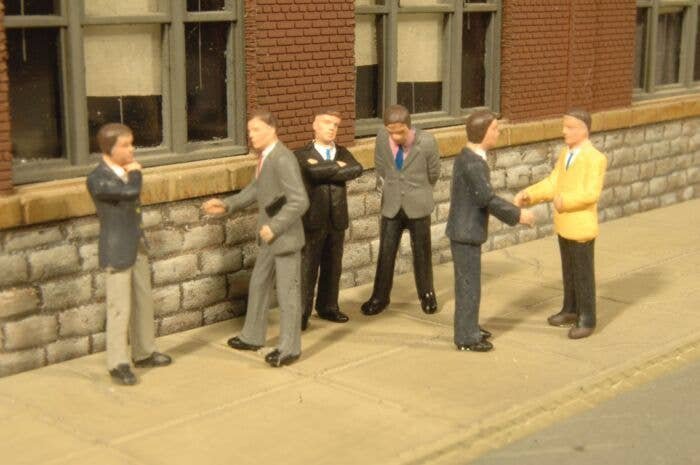 Businessmen - SceneScapes(TM) -- pkg(6), HO, Bachmann Industries 33112