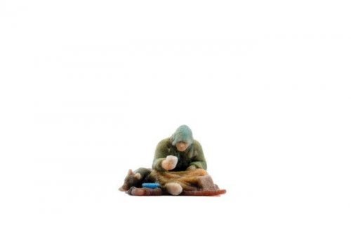 Homeless Person - Color 3D Print, HO, NOCH 10442
