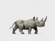 Animal -- African Rhinoceros 1, HO, Preiser Kg 29521