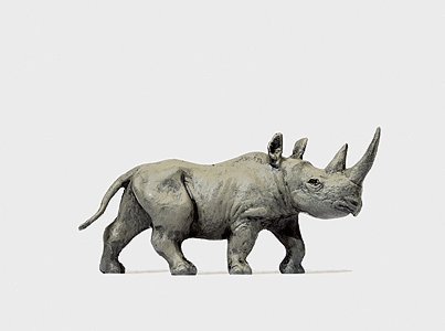Animal -- African Rhinoceros 1, HO, Preiser Kg 29521