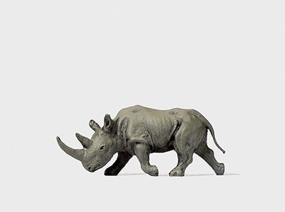 Animal -- African Rhinoceros 2, HO, Preiser Kg 29522