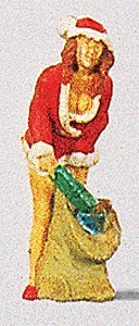 Santa′s Helper 2 -- With Sack of Gifts, HO, Preiser Kg 29028