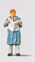 Individual Figure - Pedestrians -- Man Reading Newspaper, HO, Preiser Kg 28016