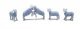 Unpainted 3D Printed Figures -- Bighorn Sheep pkg(5), HO, All Scale Miniatures 870989