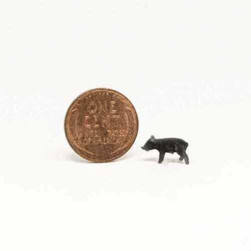 Pigs -- Assorted Colors pkg(5), HO, All Scale Miniatures 870807