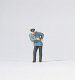 Individual Figure - Railroad Personnel -- Engineer, HO, Preiser Kg 28038