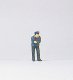 Individual Figure - Railroad Personnel -- Fireman, HO, Preiser Kg 28039
