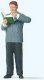 Individual Figures -- Male Librarian, HO, Preiser Kg 28238