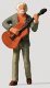 Individual Figures -- Standing Guitar Player, HO, Preiser Kg 29067