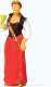 Individual Figure -- Wine Queen (Woman w/Sash & Crown), HO, Preiser Kg 29105